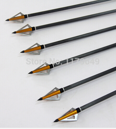 high quality 12pcs lot 125 GR hunting crossbow arrow broadhead also used as archery bow and