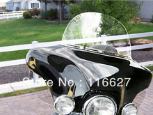 Clear Tinted Smoke Side wings Windshield Air Deflectors For Harley Touring FLHR FLHT