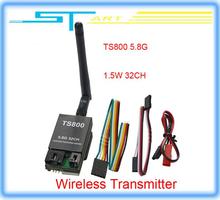 10pcs/lot Free shipping 32 frequencies 1.5W TS800 FPV 5.8G 32CH 1500mw Wireless AV Transmitter for Drone rc quadcopter girl gift