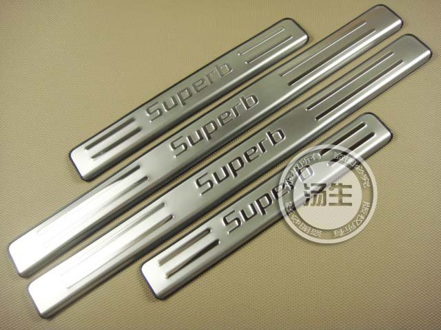 2009-2012 Skoda Superb High quality stainless steel Scuff Plate/Door Sill 