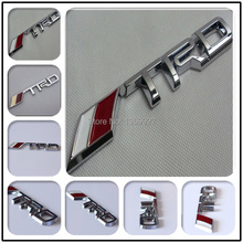 3D Modified Car badge Sticker Styling TRD Metal Emblem for toyota silver/black