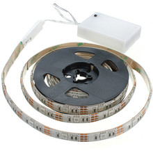 High Quality Waterproof RGB 5050 SMD LED Strip Flexible Lights Lamp Battery Power with Mini Controller