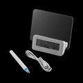 2016 hot sale Luminova LED Digital Clock led Luminous Message Board Alarm Clock With Calendar Desktop