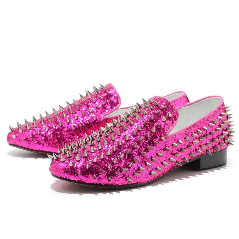 pink prom shoes men