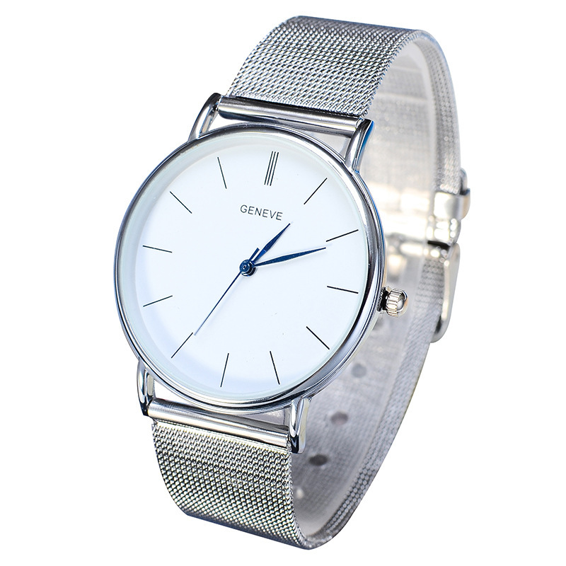 Simple Silver Gold Women Watches 2015 Fashion Elegant Quartz Watch Mesh Steel Dress Watch Women Wristwatch
