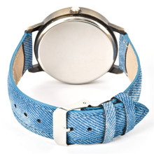 lackingone relojes mujer 2015 Fashion relogio feminino hot sale watch women Bike Bronze Jean Fabric Band