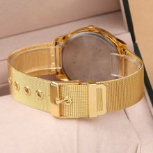 Gold Watch Full Stainless Steel Woman Fashion Dress Watches New Brand Name Geneva Quartz Watch Best
