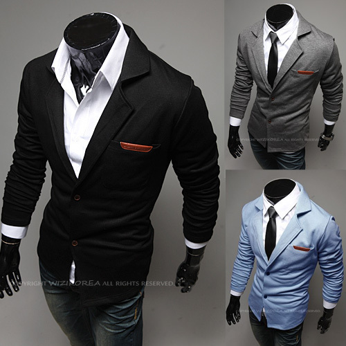 Весна мужская нагрудные блейзер masculino, Человек палочка , чтобы кожа куртки дизайнер костюм куртка приталенный M ~ XXL