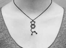 Serotonin Molecules Happy hormone Pendant science dopamine molecule chemical structure formula maxi necklace Jewelry For women