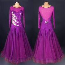 Ballroom dance costume sexy gauze long sleeves Embroidery ballroom dance dress for women ballroom dance competition dresses