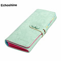 2016 newest Designer Clutch long Wallet PU Leather Zipper Small Fresh Wallet Mobile Phone Bag