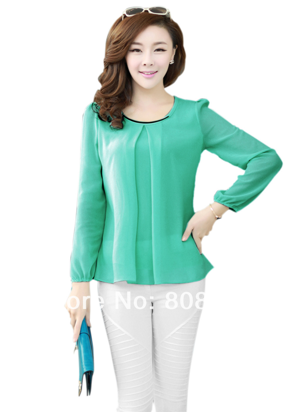           blouse--green