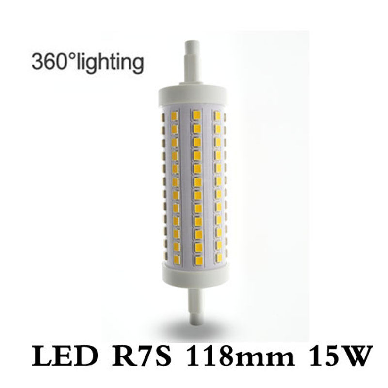 Free Shipping 1pcs/lot R7S LED 118mm 14w J118 LED R7S no dimmable 2835  corn bulb replace Halogen floodlight