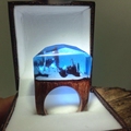 Hot Magical Secret Forest Wooden Rings Miniature Landscapes Worlds Inside Ring Resin Anillo Rings Jewelry for