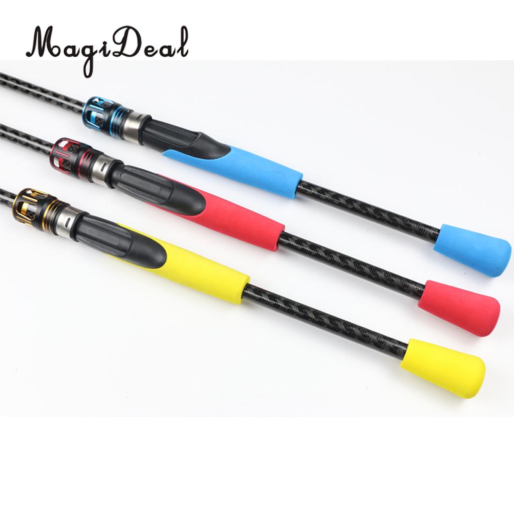 Red EVA Handle Split Grip Spinning Fishing Reel Seat for Rod Building Repair Reel Seats, Cork