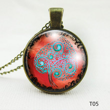Vintage tree pendant necklace life tree picture glass cabochons antique bronze chain necklace fashion jewelry for