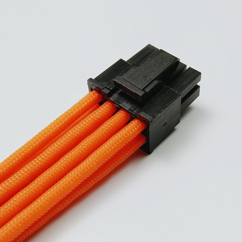 PCI-E_8pin_Orange_sleeve_extension_cable_4