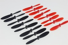 F08518-4 4 sets Propeller Props H107-A35 Black / Red for H107 / H107L / H107C RC Helicopter Hubsan X4 H107 Quadcopter