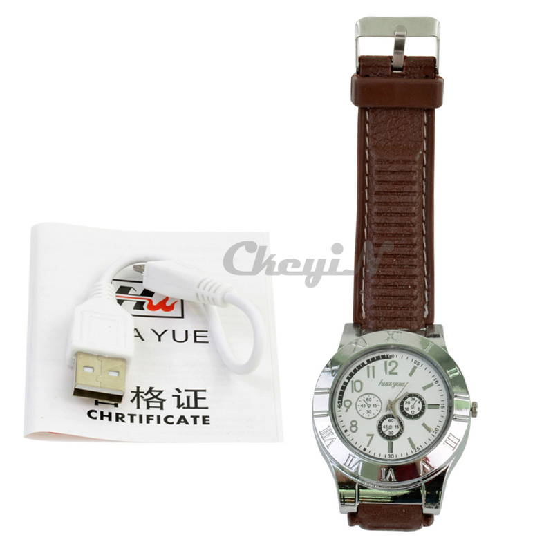 2015 Functional Smart Windproof Watch Lighter USB Charge sports casual quartz Watches men WL002 X38P