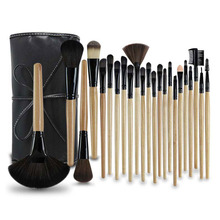 24 Pieces Wood Color Makeup Brushes Make Up Brushes Beauty Brush Pincel Maquiagem Profissional Maquillaje Pinceaux Maquillage