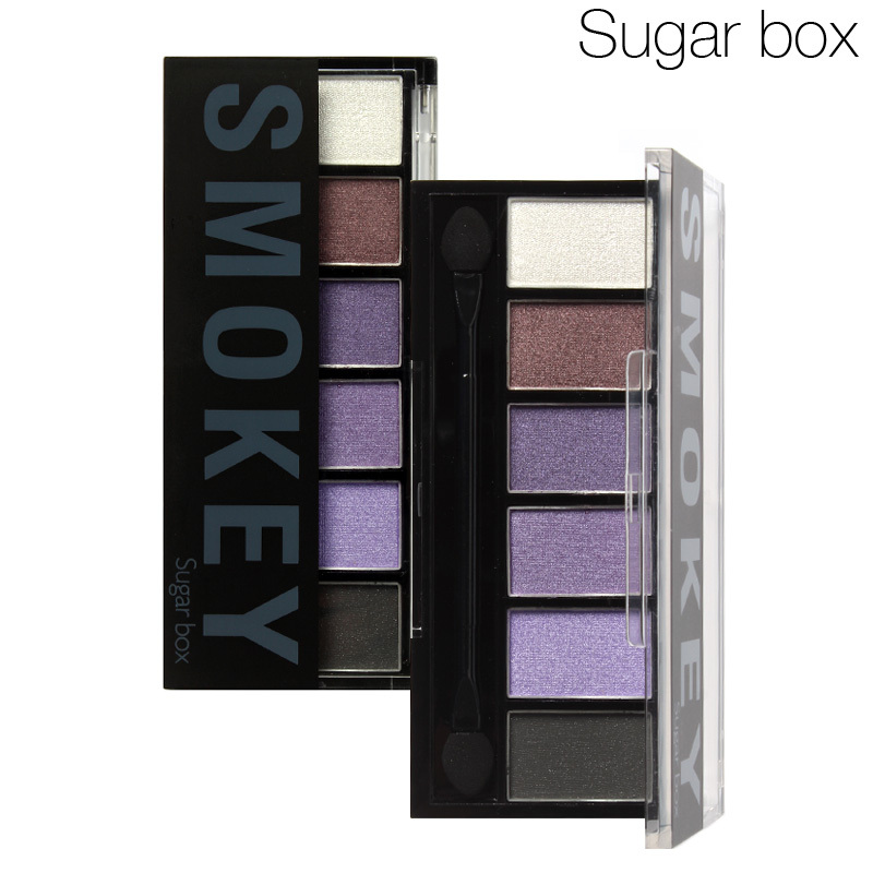 Sugar Box 6 Colors Eyeshadow Makeup Palette Glamorous Smoky Eye Makeup Kit 6