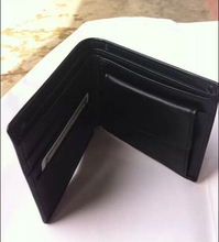 2015 new short paragraph Genuine leather Wallet Mens Wallets Black Brown With box Free Shipping