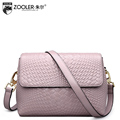 ZOOLER women leather bag hand woven sheepskin girls bag women shoulder messenger bags famous brands 2016