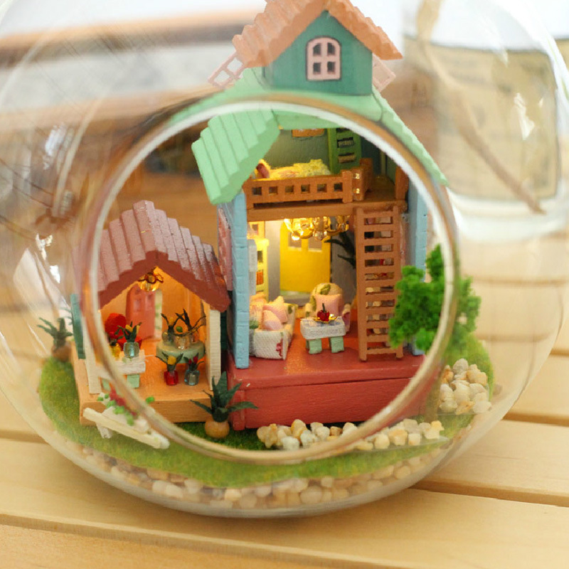 glass doll house