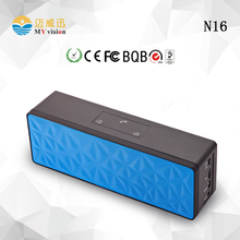 3 Colors N16 With Audio input Handsfree Touch Button memory card Function Water Cube Stereo Bluetooth Speaker