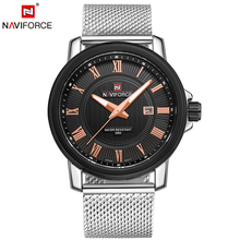 Fashion Luxury Brand Mesh Steel Quartz Watch Men Watches Date 30M Waterproof Business Wrist Watch Relogio Masculino