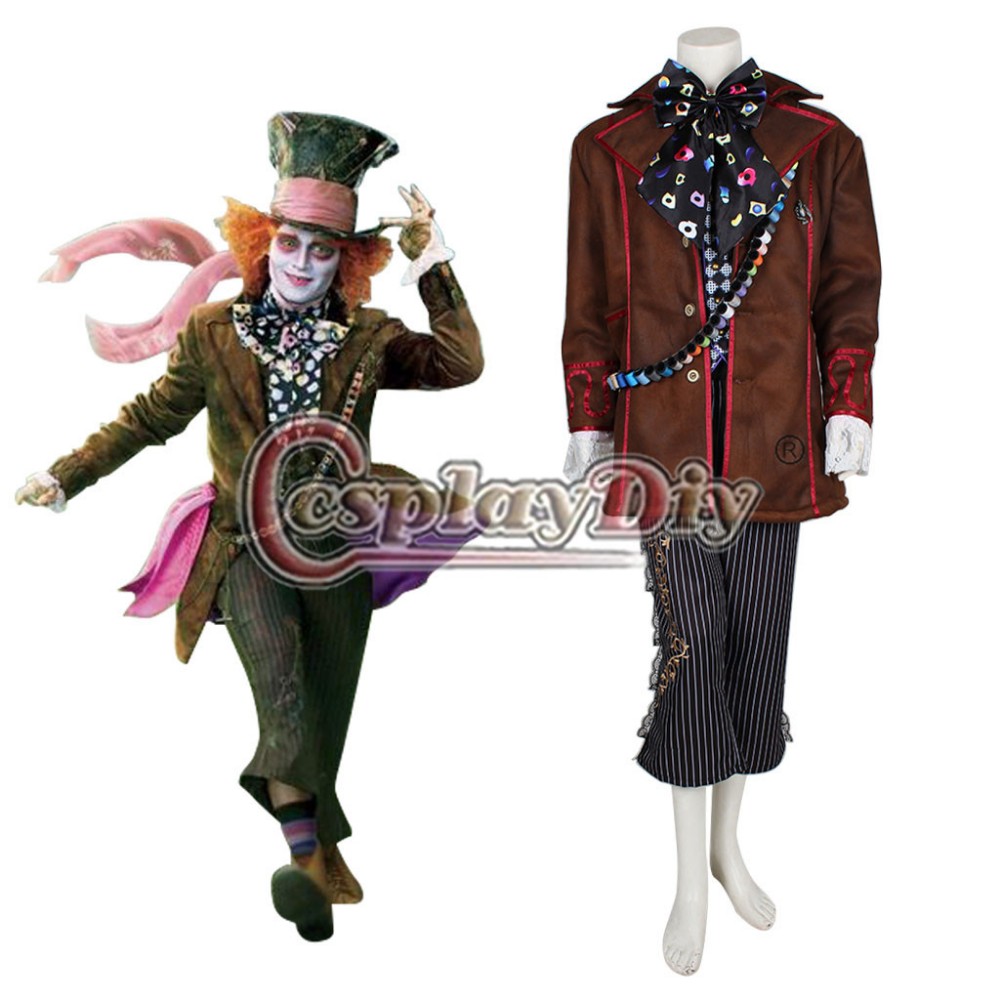 wholesale alice in wonderland johnny depp mad hatter jacket costume