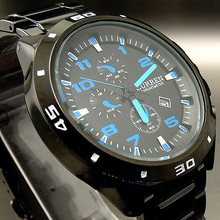 Hot WEIDE impermeable reloj militar movimientos duales fecha día alarma negocios ejército de cuarzo Whatch para hombre envío gratis