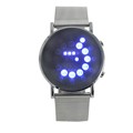 Men Watch LED Digital Steel Watchband Wristwatch Men Clock Alloy Steel Watchband