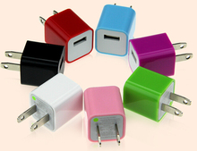 Colourful Security compatible mobile phone USB charging plug