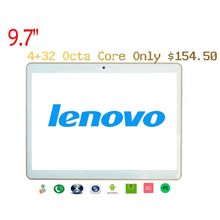 Lenovo 9.7 inch Octa Cores Tablet PCS 1280X800 DDR3 4 GB ram 32GB 8.0MP Camera 3G sim card Wcdma+GSM Tablets PC Android4.4