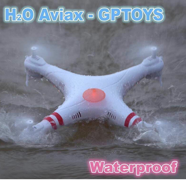 GPTOYS H2O Aviax Waterproof 3D Eversion 6-Axis Gyro Headless Mode RC Quadcopter RTF 2.4GHz