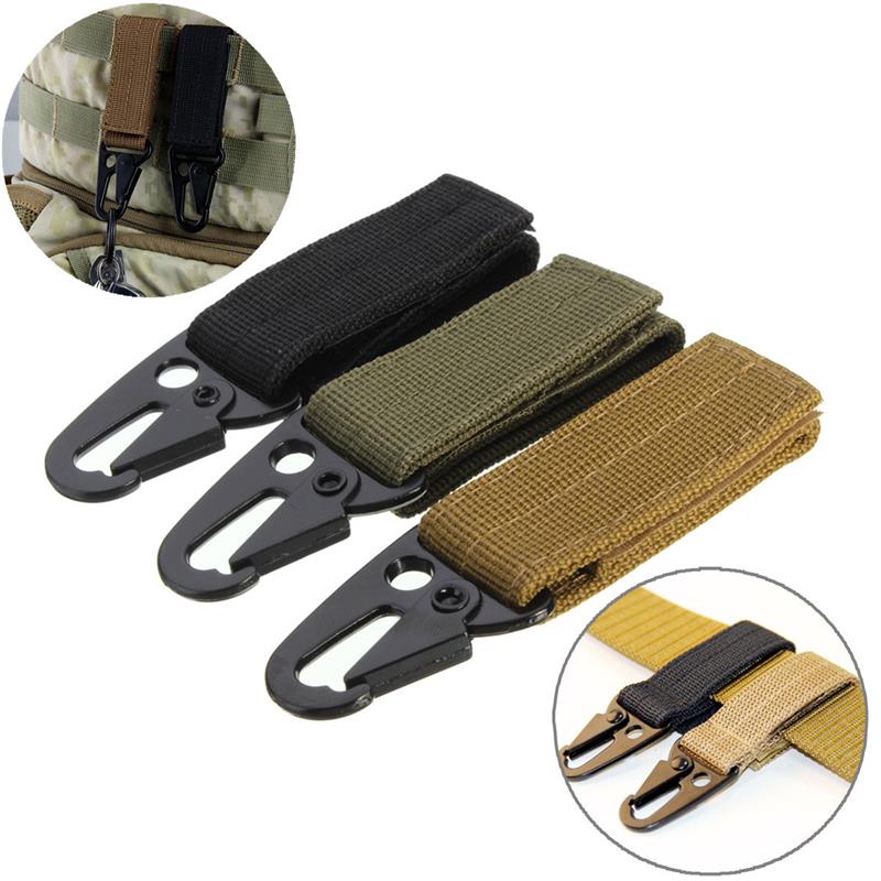Excellent quality Military Tactical Nylon Belt Metal Hanging Carabiner Backpack Hook Key chain Clasp for Outdoor <font><b>Camping</b></font> Hiking Excellent quality Military Tactical Nylon Belt Metal Hanging Carabiner Backpack Hook Key chain Clasp for Outdoor <font><b>Camping</b></font> Hiking