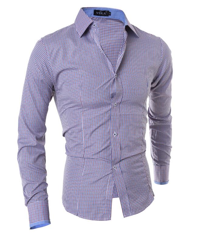 Men Shirt 2015 Fashion Brand Men\'S Striped Long-Sl...