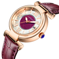 LANGGEYA Brand High Quality Luxury Rose Gold Women Dress Watches Geunine Leather Ladies Wristwatches Reloj Mujer