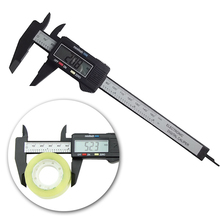 2015 Carbon Fiber Composite 6 pulgadas 150 mm Vernier Digital calibrador electrónico gobernante