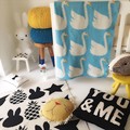 chirstmas blanket Cute swan Baby Blanket Knitted Plaid For Bed Sofa Cobertores Mantas BedSpread Bath Towels