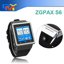 2016 HOT ZGPAX S6 inteligentes smartwatch 3G smart watch Android SIM card watch phone with camera bluetooth WIFI GPS