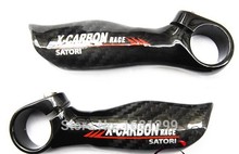 New SATORI Ergonomics design Mountain bike handlebar carbon bar ends horn City/TREKKING bike carbon bicycle bar ends Free ship