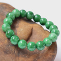 Natural Agate Cold Jade Beads Round Beads Stretch Bracelet Women Men Jewelry Green Stone Bead Bracelets