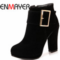 ENMAYER High Quality Sexy Winter Boots Designer Women Thigh High