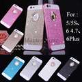 2016 Bling Logo Window Luxury phone case for iPhone 5 5S SE 6 6S Plus 6plus