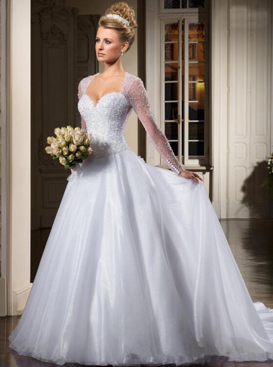 Aliexpress.com : Buy Crystal 2015 Ball Gown Wedding Dress ...