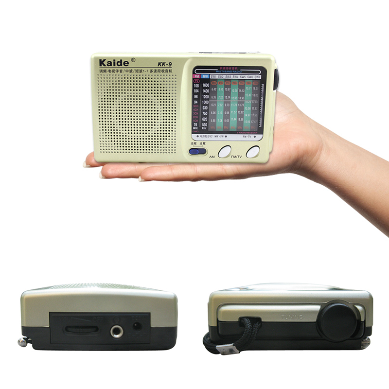 Mini Portable Pocket Pocket Radio Compact Superheterodyne Stereo LW SW MW DSP Receiver Broadcasting KK 9