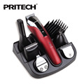 PRITECH Professional Hair Clipper 6 In 1 Hair Trimmer Shaver Sets Electric Titanium Shaver Beard Trimmer