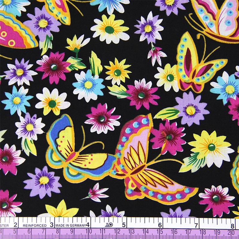 43235 50*147CM patchwork Butterfly cotton fabric for Tissue Kids Bedding textile for Sewing Tilda Doll, DIY handmade materials